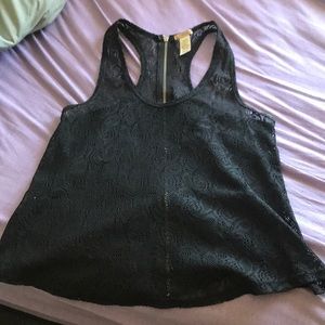 Black tank top